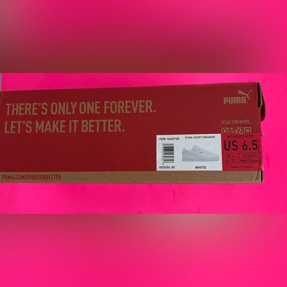 ❤️New PUMA Women's Court Sneaker, White, Size 6.5 - Picture 14 of 15